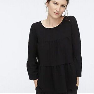 J Crew Tiered Bell Sleeve Top